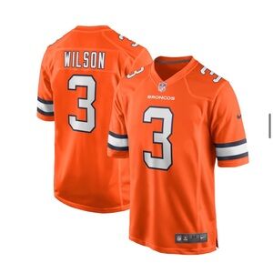 NEW Russell Wilson Nike NFL Denver Broncos Alternate Jersey Orange Men Large